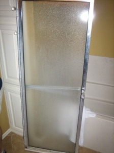 Before-Original Shower Door and Tub Surround